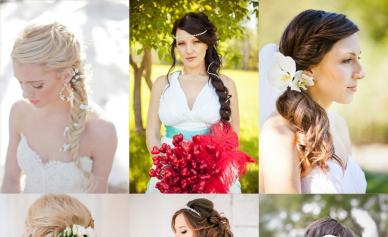Свадебные прически на длинные, короткие и средние волосы — фото укладок